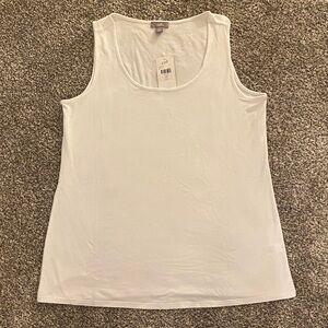 J. Jill Classic White Tank Top
